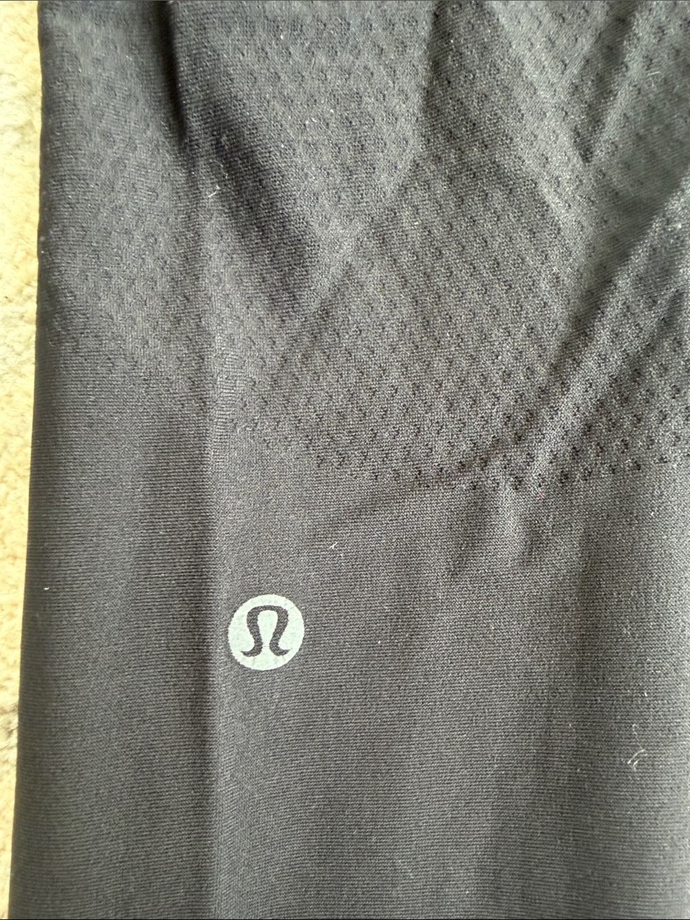 lululemon Black Leggings with breathable holes (see pictures!) Size 6!!